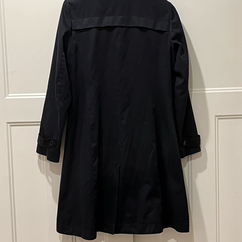 Women's Black Cotton Coat - Picture 2 of 4